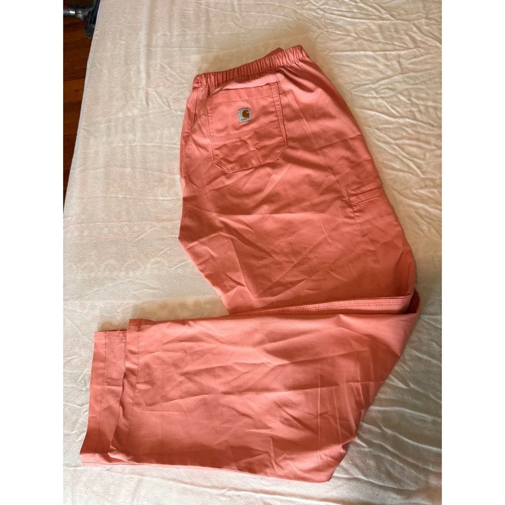 Women's CARHARTT pink peachy scrubs